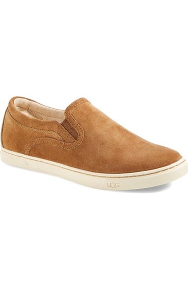 UGG® 'Fierce' Water Resistant Suede Slip-On Sneaker (Nordstrom Exclusive Color) (Women) Chestnut slip-on sneakers fall 2016