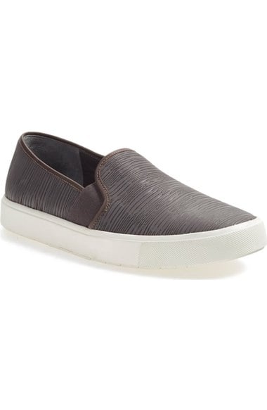 Vince 'Blair 5' Slip-On Sneaker (Women) Dark Smoke Leather  slip-on sneakers fall 2016