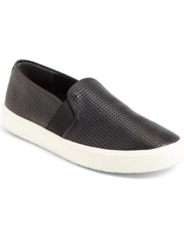 Vince 'Blair 5' Slip-On Sneaker (Women) Perforated Black Leather slip-on sneakers fall 2016