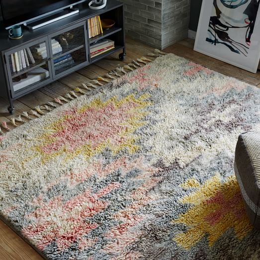 West Elm Ashik Wool Rug - Multi Moroccan Medallion west elm sale