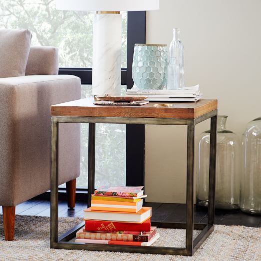 West Elm Copenhagen Reclaimed Wood Side Table west elm sale