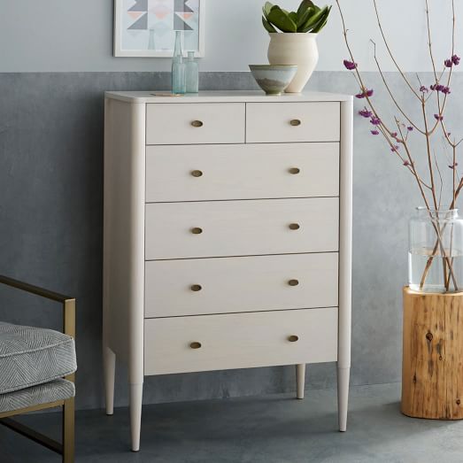 West Elm Harper 6-Drawer Dresser Whitewashed Finish west elm sale