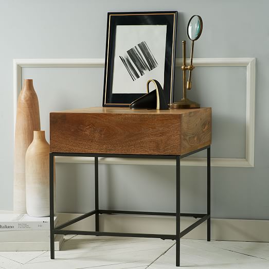 West Elm Industrial Storage Side Table Cafe west elm sale