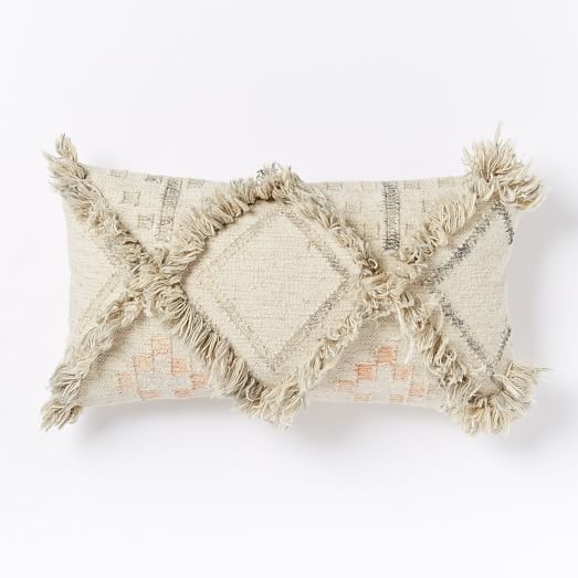 West Elm Shag Diamond Pillow Cover west elm sale