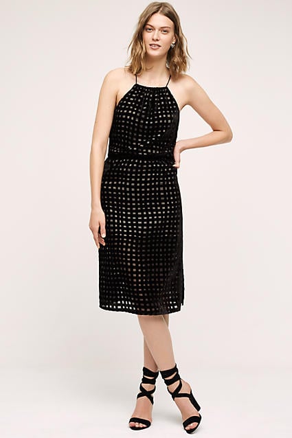 Zero to Sky Charlotte Velvet Cut-Out Halter Dress Black velvet dresses fall 2016