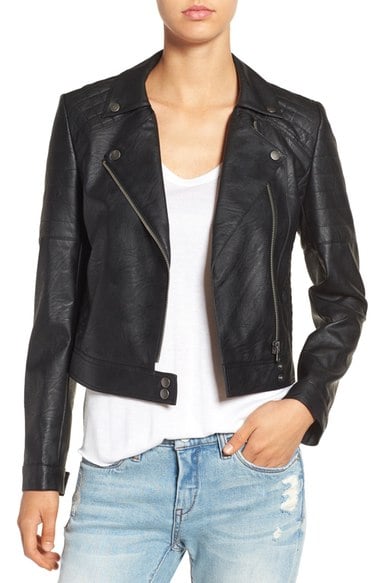 devlin 'Leon' Faux Leather Moto Jacket Black faux leather moto jackets fall