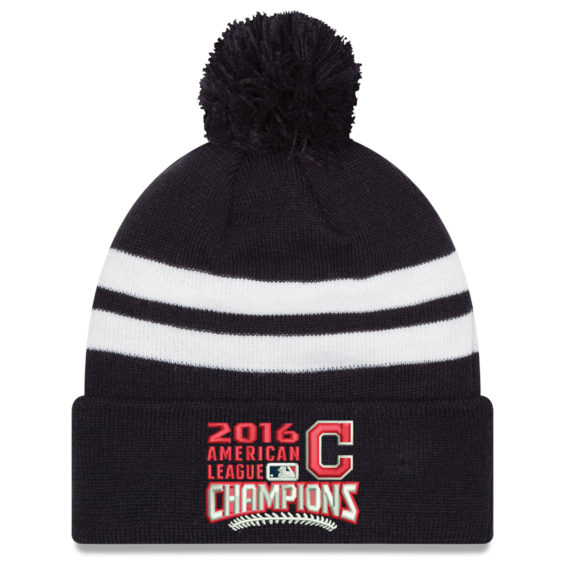 New Era Cleveland Indians Navy 2016 American League Champions KnitHat