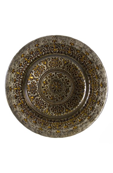 10 Strawberry Street 'Monaco' Glass Charger Plates (Set of 4) Metallic Silver glam charger plates holidays