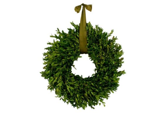 18" Boxwood Wreath, Dried One Kings Lane 20% off sale holiday decorations