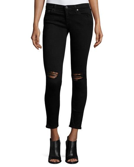 AG The Legging Ankle 1 Year Black Pond Jeans Black Neiman Marcus cyber monday sale