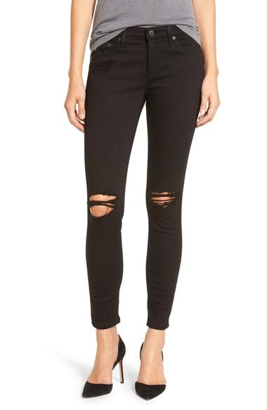 AG 'The Legging' Ankle Super Skinny Jeans 1 Year Black Pond Nordstrom pre-black friday sale