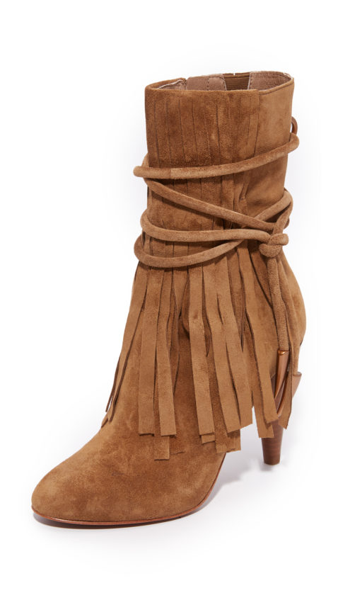 Ash Bird Fringe Booties Russet Shopbop surprise sale