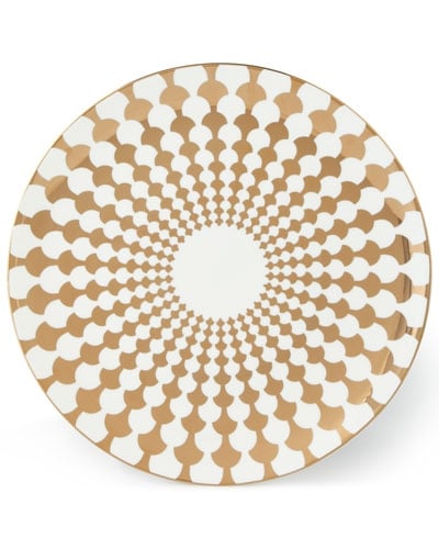 B by Brandie Zelda Charger Plates, Set of 4 Gold charger plates 