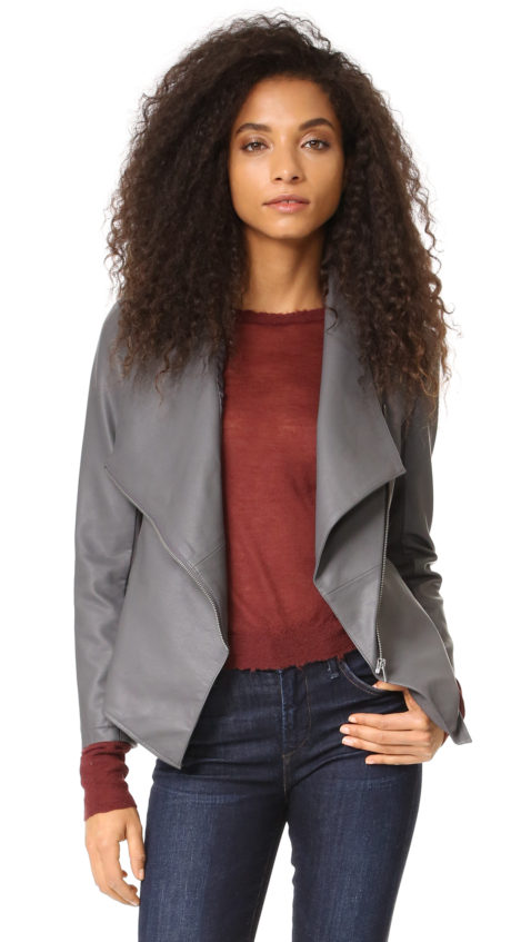 BB Dakota Carmen Vegan Leather Jacket Dark Grey Shopbop surprise sale