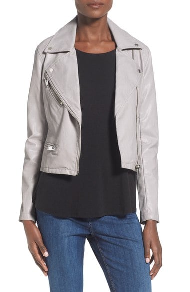 BLANKNYC Faux Leather Moto Jacket Stonehedge Nordstrom black friday sale
