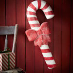 Bethany Lowe Big Candy Cane with Bow Red White Horchow holiday decorating sale