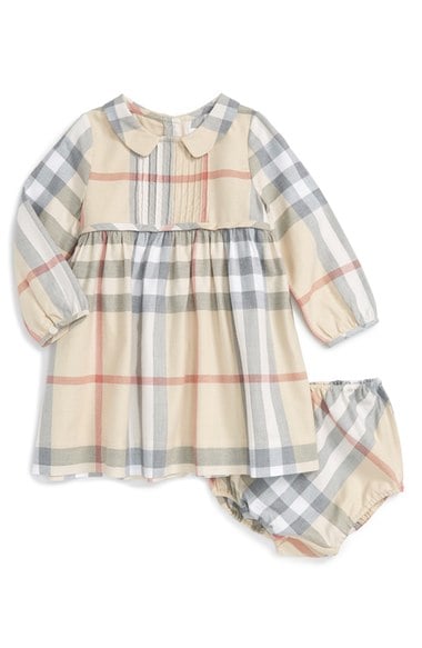 Burberry Liza Dress Baby Girls Pale Stone thanksgiving dresses for baby girls 