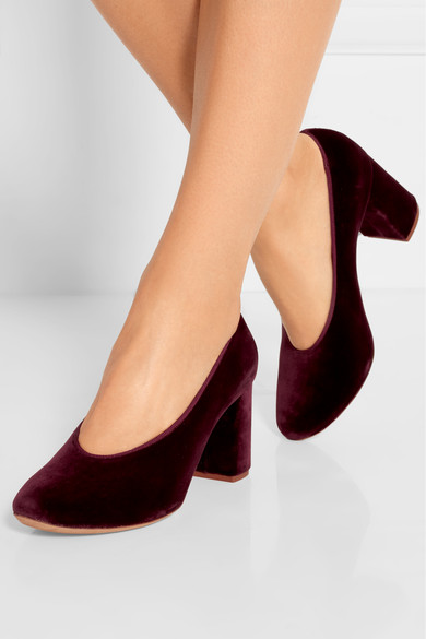 CHLOÉ Velvet pumps Merlot Velvet pumps