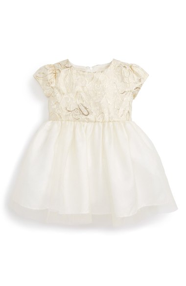 Dorissa Deidre Tulle Dress (Baby Girls) Gold thanksgiving dresses for baby girls