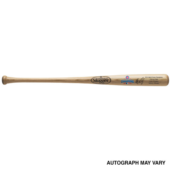 Fanatics Authentic Anthony Rizzo Chicago Cubs 2016 MLB World Series Champions Autographed Louisville Slugger Blonde Champions Bat world series champions