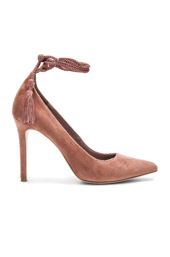 JOIE ANGELYNN HEEL Vintage Rose Velvet pumps 