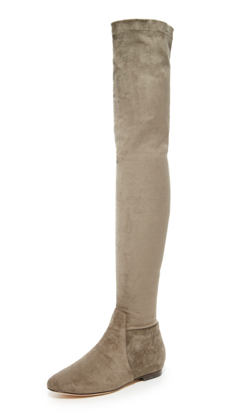Joie Hayleigh Over the Knee Boots Graphite flat boots 