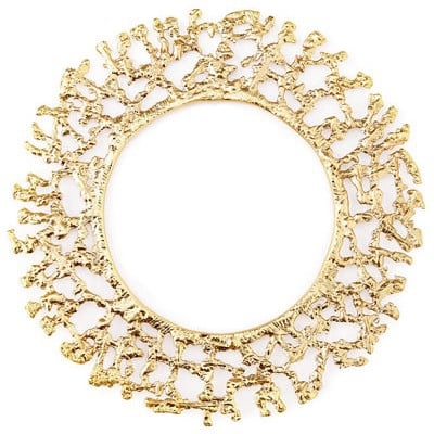 Kim Seybert Molten Charger Plate Gold charger plates holiday