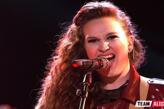 The Voice Season 11 Episode 16 The Live Playoffs Night One: See Team Alicia's Kylie Rothfield rock the Voice stage singing Rolling Stones classic hit song "(I Can't Get No) Satisfaction" on Monday, November 7, 2016.