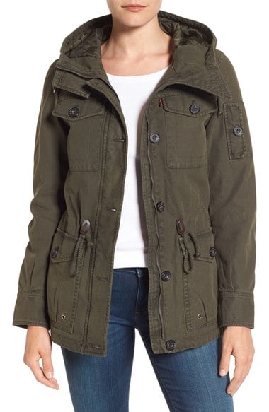 Levi's® Cotton Twill Utility Jacket Army Green nordstrom pre-black friday sale