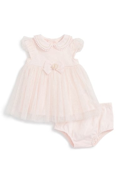 Little Me Sparkle Dress (Baby Girls) Pink thanksgiving dresses for baby girls