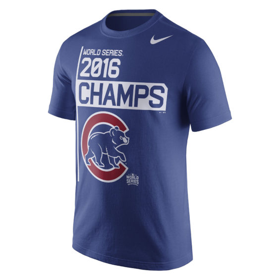 Nike Chicago Cubs Royal 2016 World Series Champions Celebration T-Shirt
