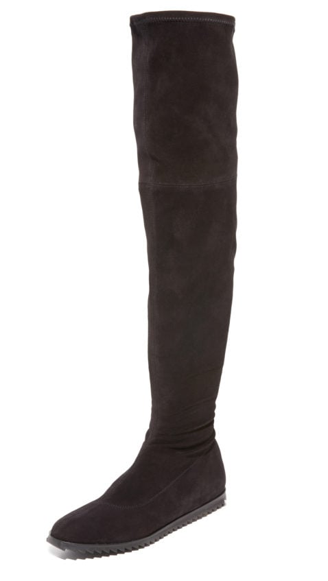 Pedro Garcia Yule Over the Knee Boots Black flat boots