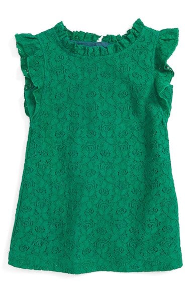 Peek Emma Floral Lace Dress (Baby Girls) Green  thanksgiving dresses for baby girls