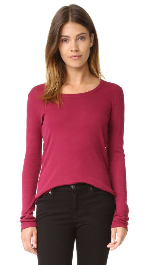 Petit Bateau 1x1 Scoop Neck Long Sleeve Tee Clafouti Shopbop surprise sale