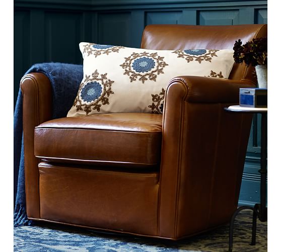 Pottery Barn IRVING LEATHER RECLINER pottery barn leather furniture sale