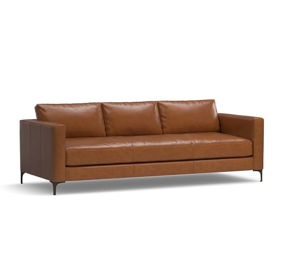 Pottery Barn JAKE LEATHER SOFA pottery barn buy more save more sale