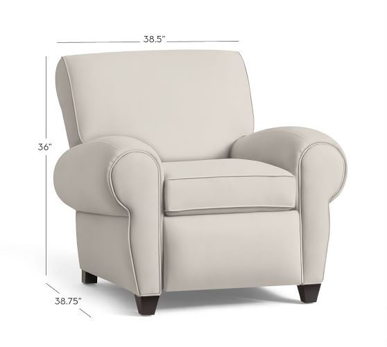 Pottery Barn MANHATTAN UPHOLSTERED RECLINER pottery barn buy more save more sale