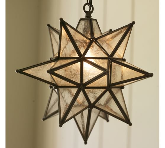 Pottery Barn OLIVIA INDOOR/OUTDOOR STAR PENDANT pottery barn lighting sale
