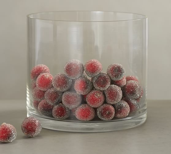 Pottery Barn SUGARED CRANBERRY VASE FILLER pottery barn election day free shipping sale