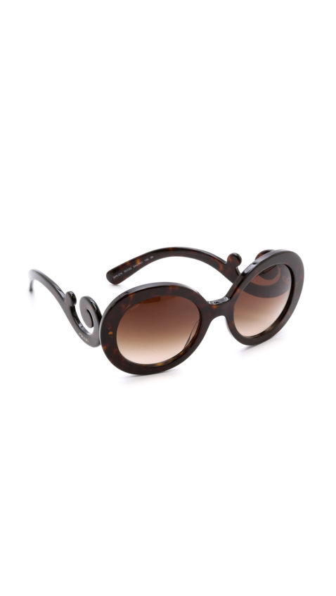 Prada Round Sunglasses Havana Brown Shopbop surprise sale