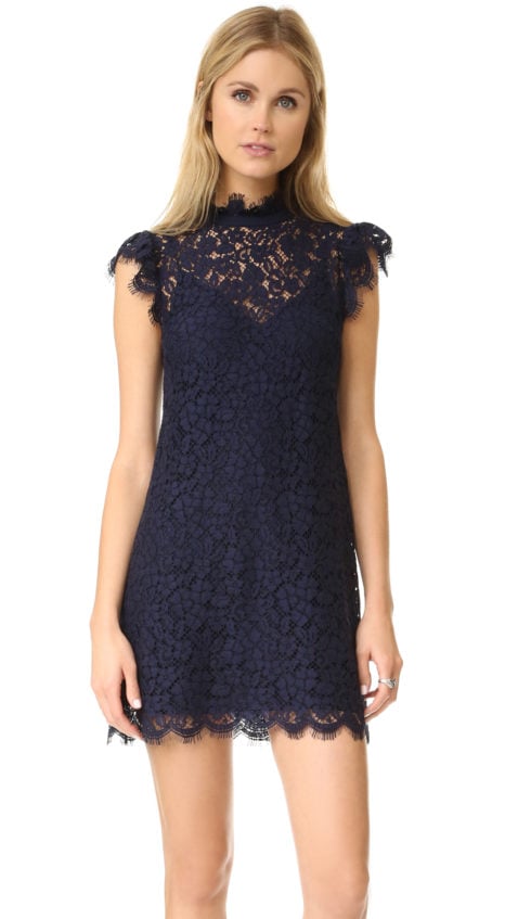 Rachel Zoe High Neck Lace Dress Navy Ivory Blue Shopbop surprise sale