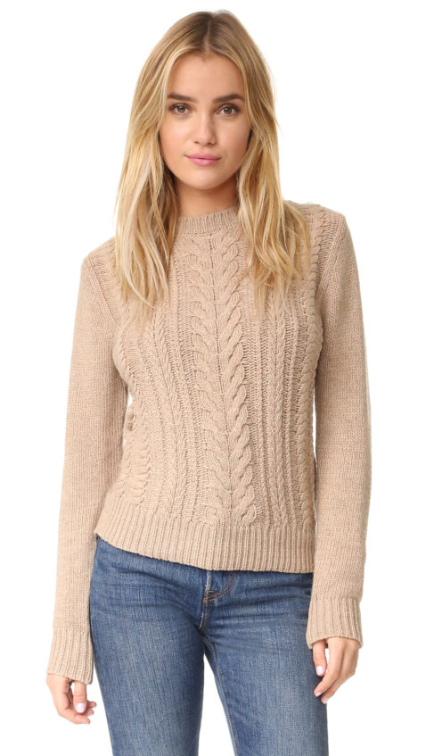 Ryder Milo Cable Knit Oatmeal cable knit sweaters