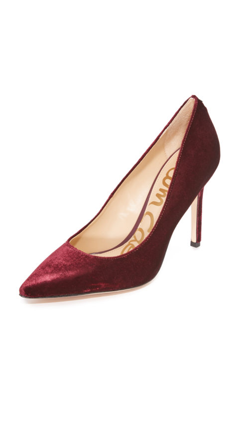 Sam Edelman Hazel Pumps Sangria Velvet pumps
