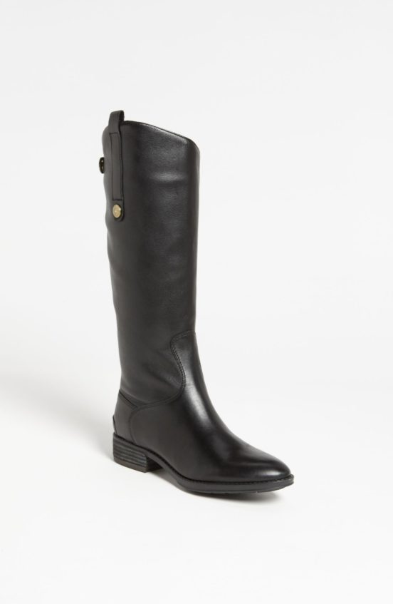 Sam Edelman 'Penny' Boot (Women) (Wide Calf) Black flat boots