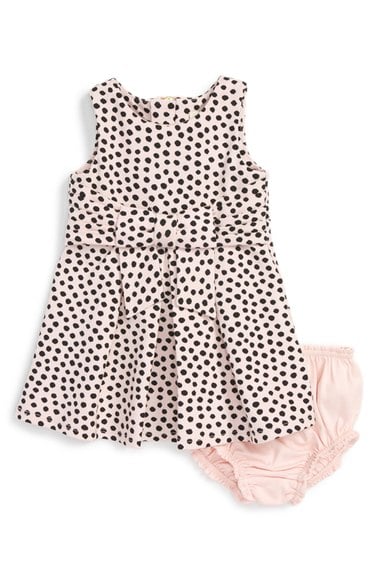 kate spade new york 'jillian' sleeveless polka dot dress (Baby Girls) spot thanksgiving dresses for baby girls