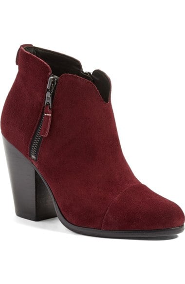 rag & bone Margot Bootie (Women) burgundy suede Nordstrom black friday sale