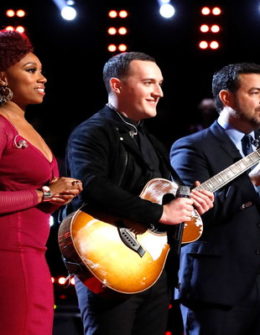 The Voice Season 11 Episode 18. Aaron Gibson of Team Miley and Sa'Rayah of Team Alicia learn which one of them is moving on to the Top 11.