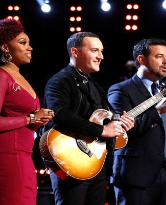 The Voice Season 11 Episode 18. Aaron Gibson of Team Miley and Sa'Rayah of Team Alicia learn which one of them is moving on to the Top 11.