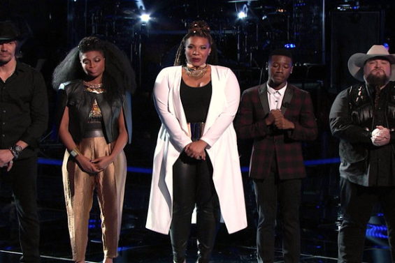  The Voice season 11 Team Blake Shelton Live Playoffs Elimination: America saved Sundance Head, Austin Allsup, and Courtney Harrell. 