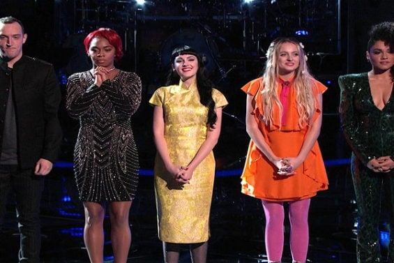  The Voice Season 11 Team Miley Cyrus Live Playoff Eliminations: America saved Aaron Gibson, Ali Caldwell